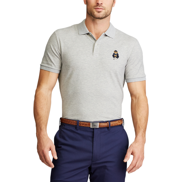 Light Grey Heather Custom Slim Polo Bear Golf Polo Polo Golf 3