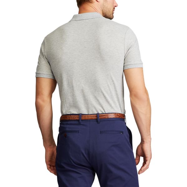 Light Grey Heather Custom Slim Polo Bear Golf Polo Polo Golf 4