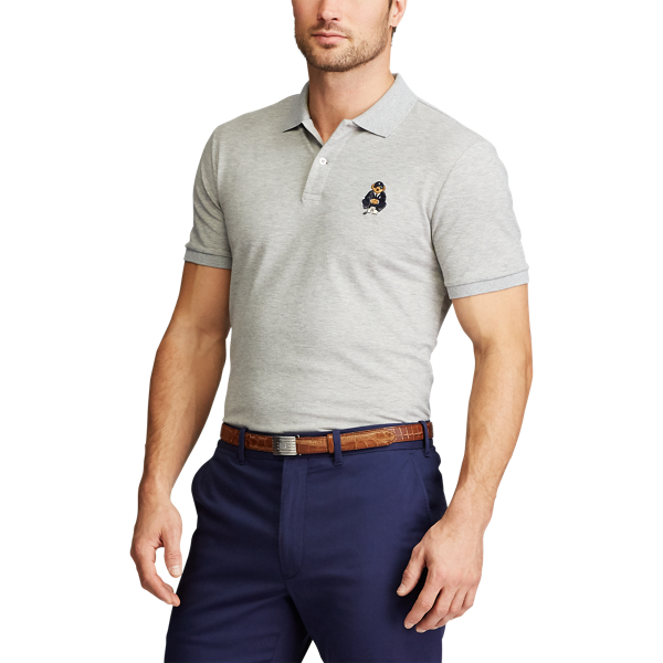 Light Grey Heather Custom Slim Polo Bear Golf Polo Polo Golf 5