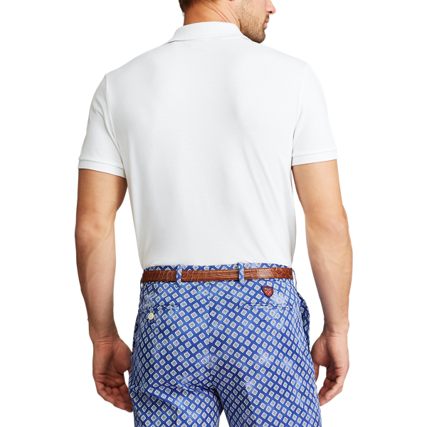 Custom Slim Performance Polo Polo Golf in White 4