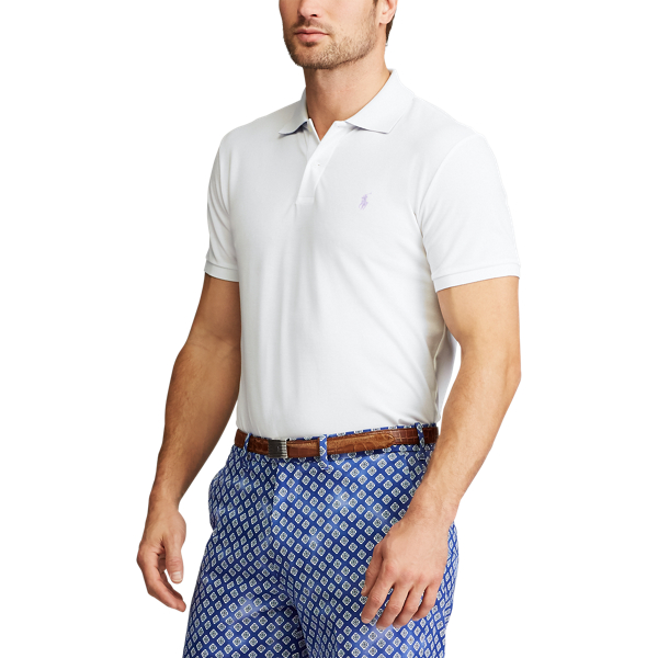 Custom Slim Performance Polo Polo Golf in White 5