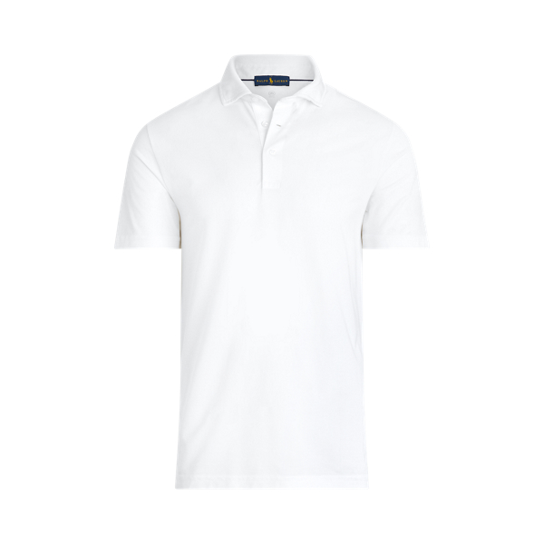 White Custom Slim Fit Performance Polo Shirt Polo Golf 2