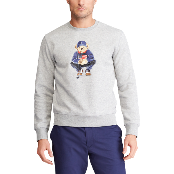 Felpa a maglia doppia Polo Bear Polo Golf in Light Grey Heather 3