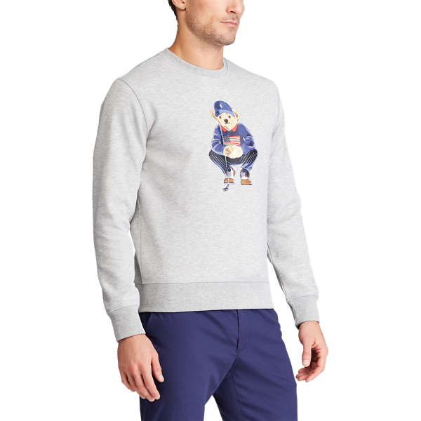 Felpa a maglia doppia Polo Bear Polo Golf in Light Grey Heather 5