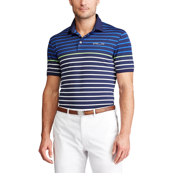 French Navy Custom Slim Tech Pique Polo RLX Golf 3