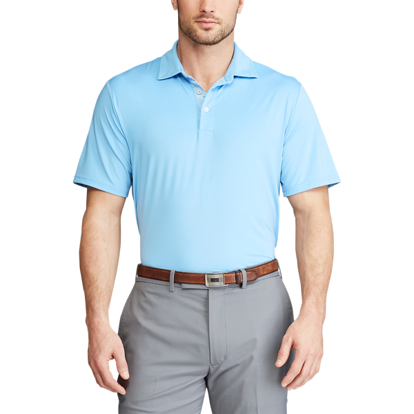 Powder Blue Classic Fit Performance Polo Shirt RLX Golf 3
