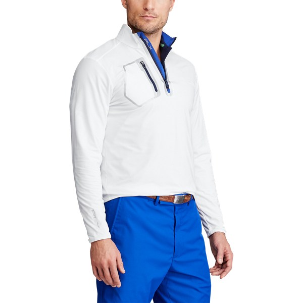 Ceramic White Performance Quarter-Zip Pullover RLX 5
