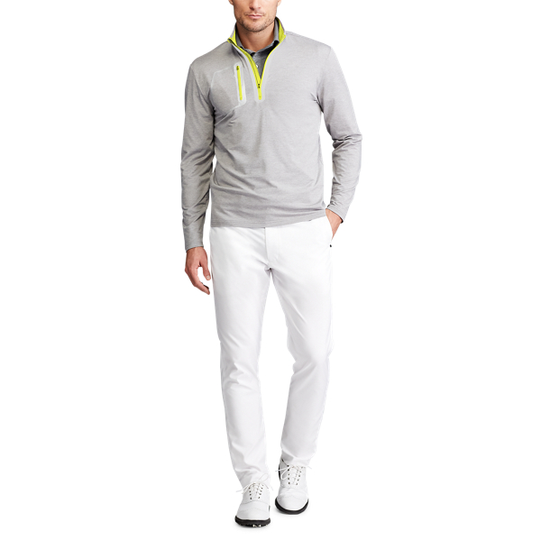 Pull demi-zipp&eacute; stretch performance RLX en Gris clair chin&eacute; 2