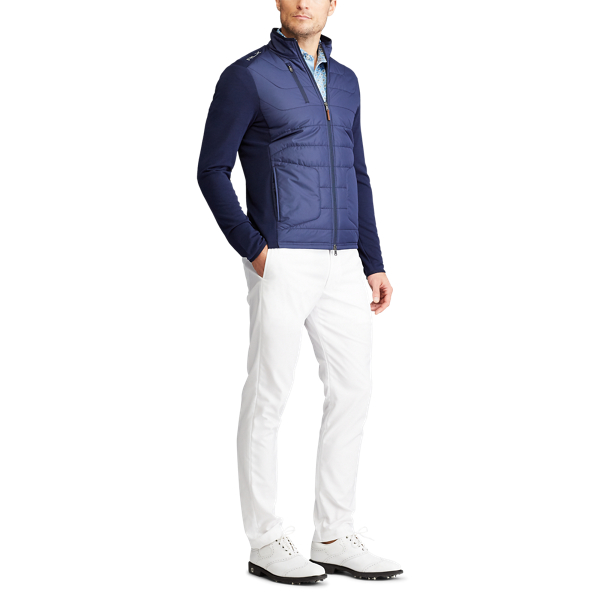 Refined Navy Paneled Stretch Terry Jacket RLX 2