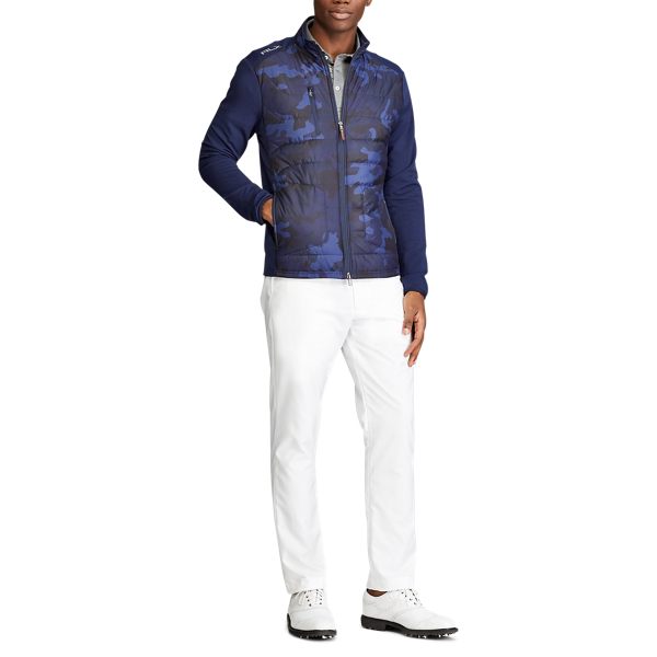 Refined Navy/Camo Woven Camo-Panelled Stretch Terry Jacket RLX 3