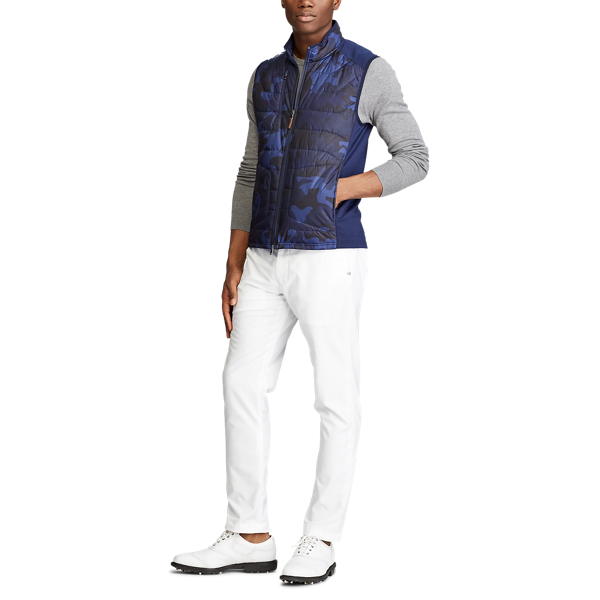 Refined Navy/Camo Woven Camo Paneled Stretch Vest RLX 3