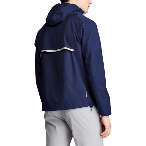 Veste &agrave; capuche hydrofuge RLX en Refined Navy 5