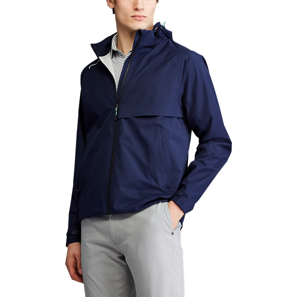 Veste &agrave; capuche hydrofuge RLX en Refined Navy 6