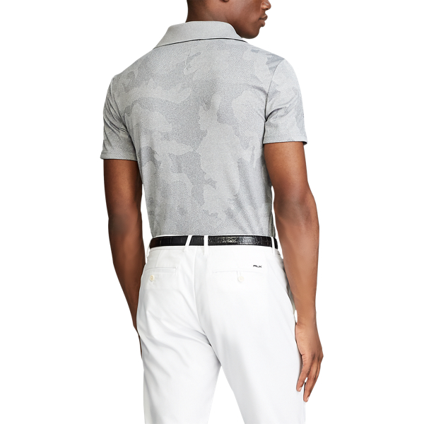Mesh Grey Camo Custom Slim Performance Polo RLX Golf 4