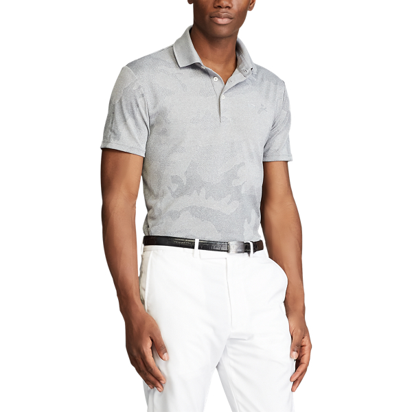Mesh Grey Camo Custom Slim Performance Polo RLX Golf 5