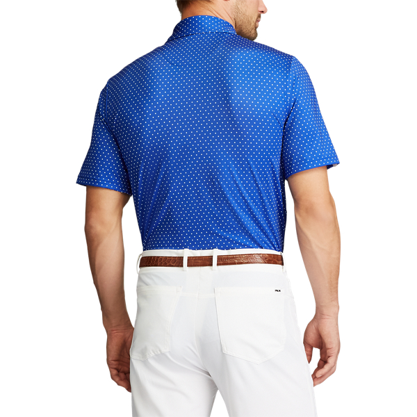 Custom Slim Performance Polo RLX Golf em Royal Links Dot 4