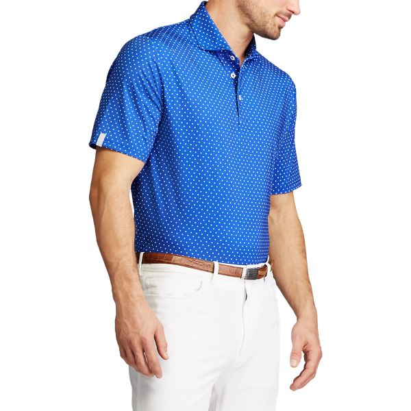 Custom Slim Performance Polo RLX Golf em Royal Links Dot 5