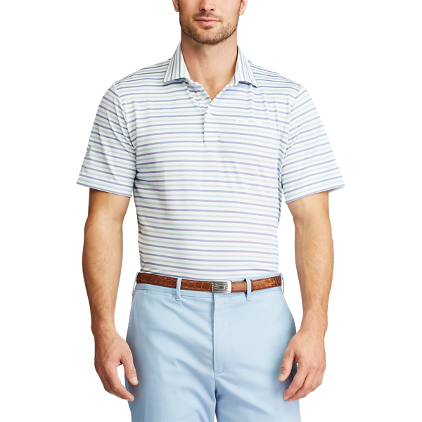 Essex Grn/Ryal Nvy Oxfd/P Custom Slim Fit Performance Polo Shirt RLX 3