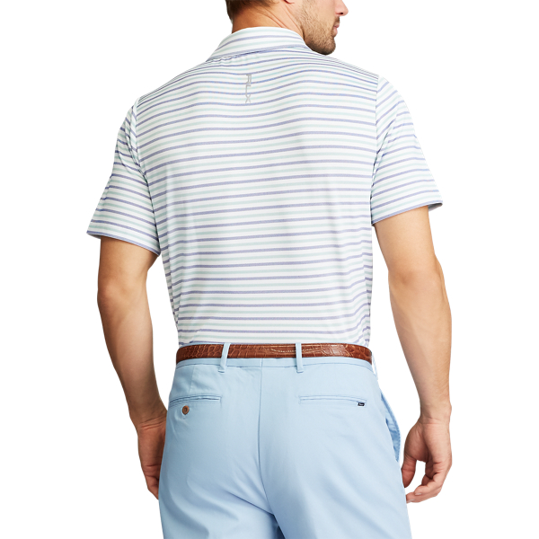 Essex Grn/Ryal Nvy Oxfd/P Custom Slim Fit Performance Polo Shirt RLX 4