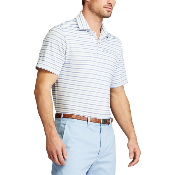 Essex Grn/Ryal Nvy Oxfd/P Custom Slim Fit Performance Polo Shirt RLX 5
