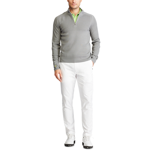 Museum Grey Performance Wool-Blend Jumper RLX 2