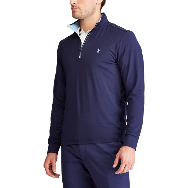 Refined Navy Performance Jersey Pullover RLX 5