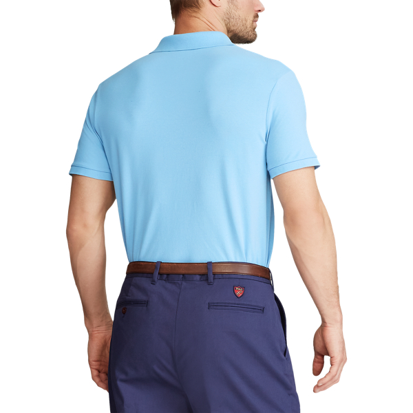 Powder Blue Custom Slim Fit Stretch Polo RLX 4