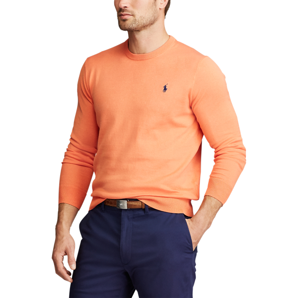 True Orange Cotton Crewneck Jumper Polo Golf 5