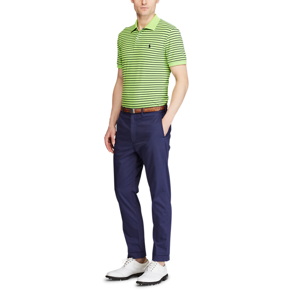 Riviera Green/Navy/White Custom Slim Performance Polo RLX 2