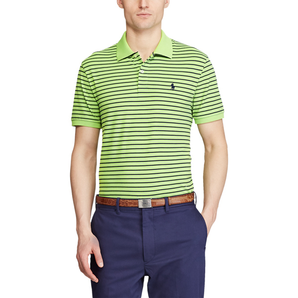 Riviera Green/Navy/White Custom Slim Performance Polo RLX 3