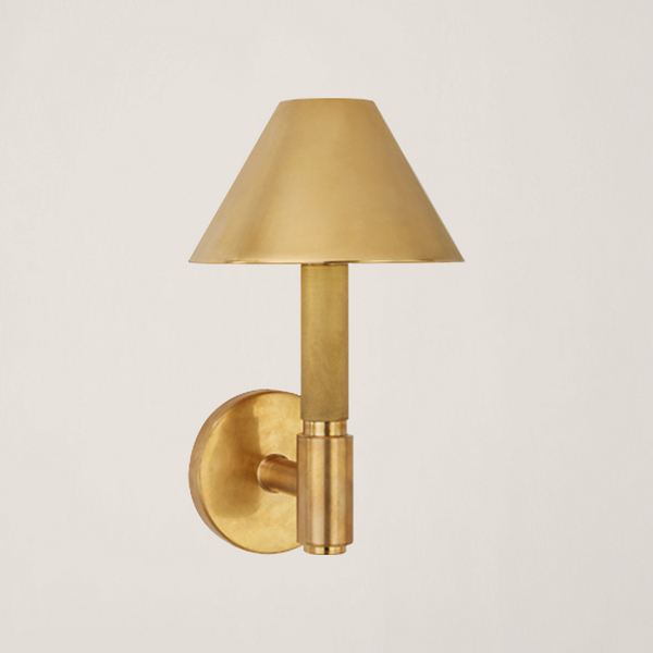 Barrett Small Single Knurled Sconce