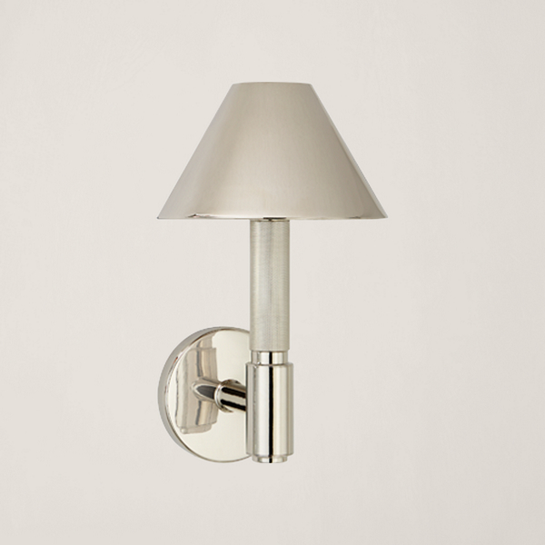 Barrett Small Single Knurled Sconce