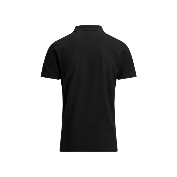 Black Custom Slim Fit Stretch Polo Polo Golf 2
