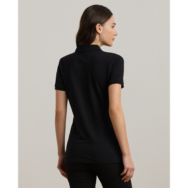 ラルフ・ローレン Lauren Ralph Lauren Pique Polo Shirt レディース シャツ トップス Polo Black Piqué Polo Shirt | Ralph Lauren