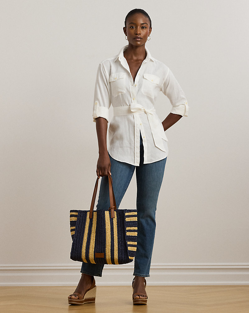Belted Linen Shirt | Ralph Lauren Belted Linen Shirt | Ralph Lauren