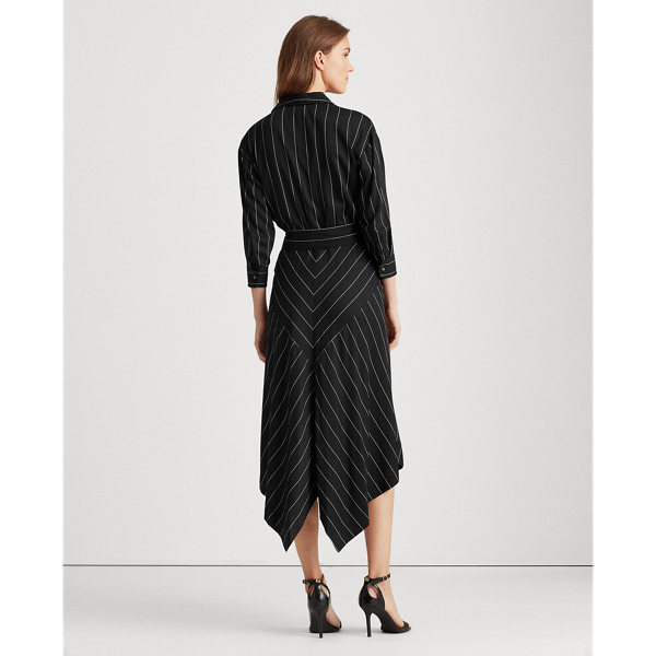 Black/Cream Collared Surplice Dress Lauren 5