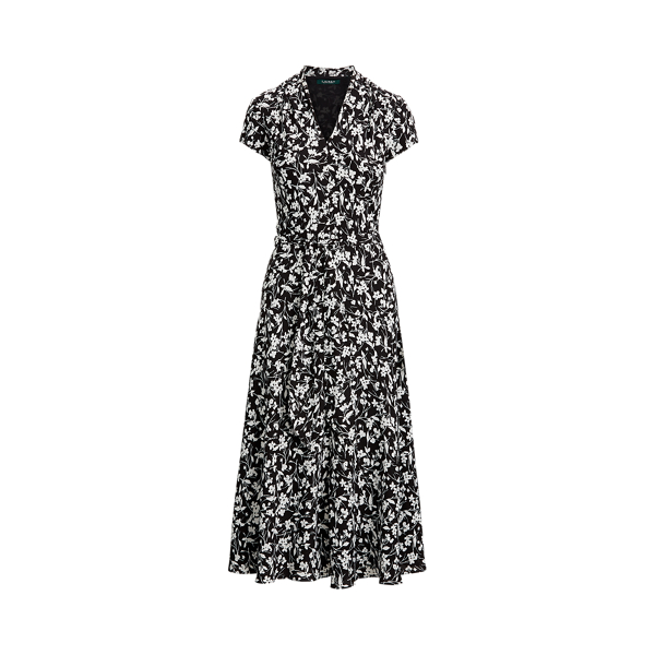 Floral Georgette Midi Dress Lauren in 1