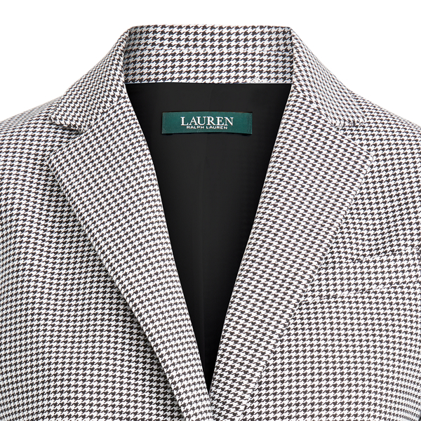 Black/White Pinstripe Cotton Twill Blazer Lauren 5