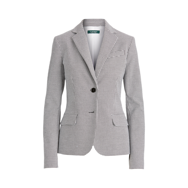 Pinstripe Cotton Twill Blazer