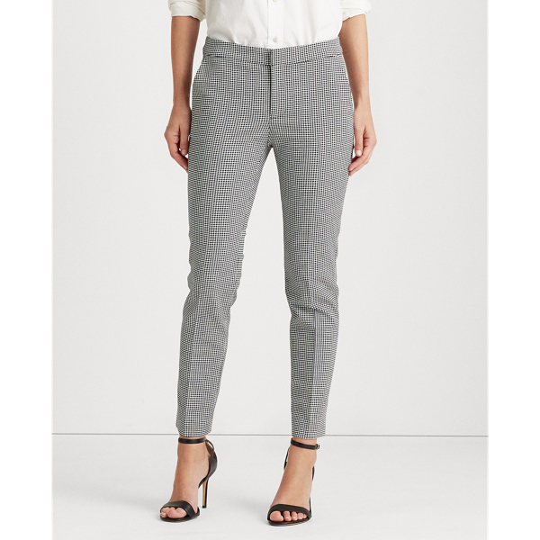 Black/Silk Whited Houndstooth Stretch Trouser Lauren 3