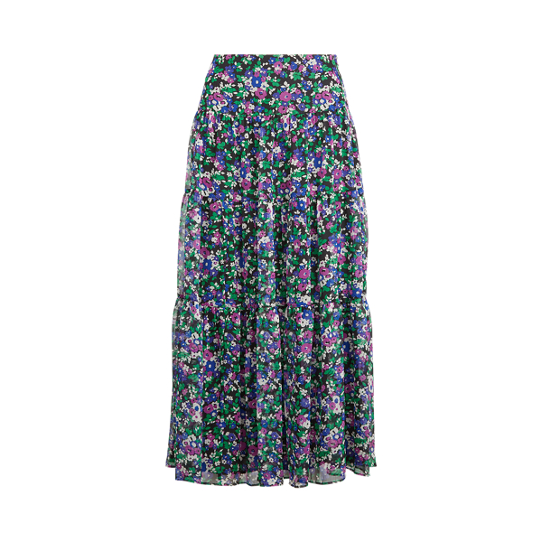 Floral Tiered Peasant Skirt Lauren 1
