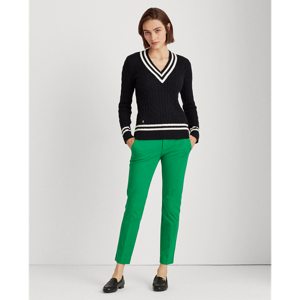 Polo Black/Cream Cotton Cricket Sweater Lauren 3