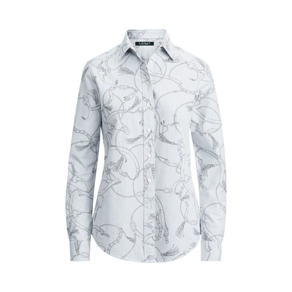Easy Care Print Cotton Shirt Lauren 1