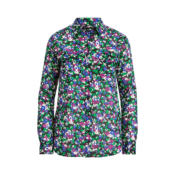 Katoenen overhemd met bloemenprint