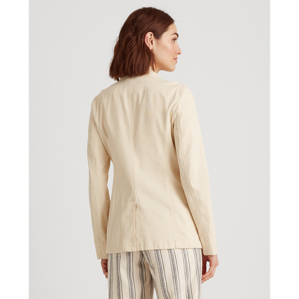 Raw Cotton Stretch-Cotton Canvas Jacket Lauren 5