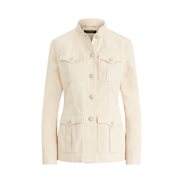 Raw Cotton Stretch-Cotton Canvas Jacket Lauren 2