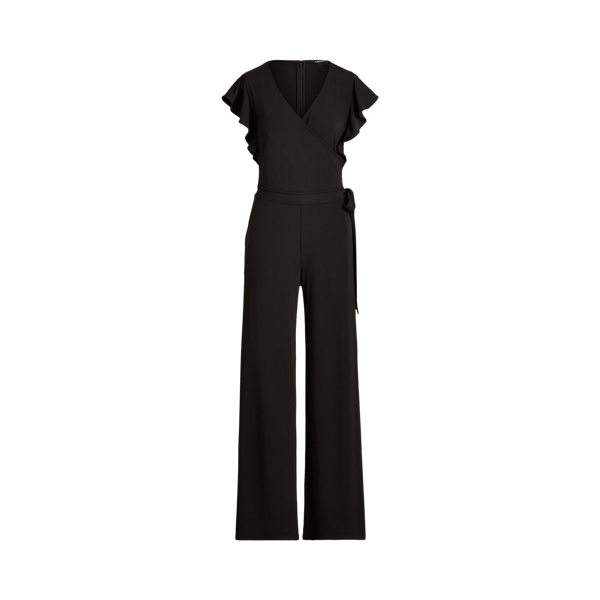 Wrap-Style Jersey Jumpsuit Lauren 1