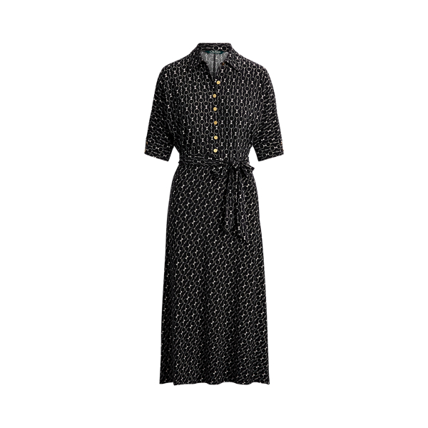 Belted Jersey Shirtdress