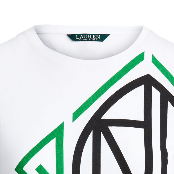 White Graphic Logo Tee Lauren 6