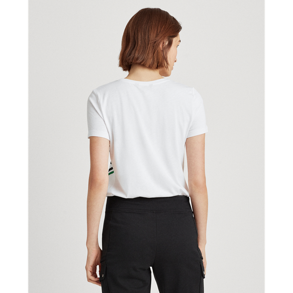 White Graphic Logo Tee Lauren 4
